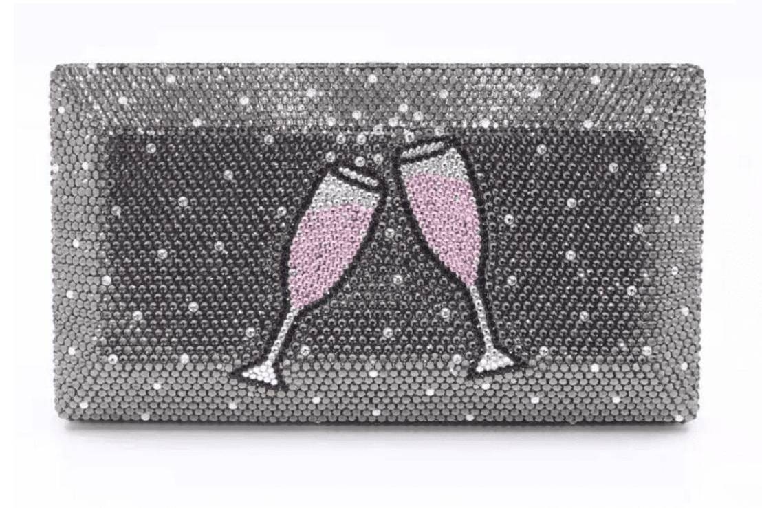 Swarovski Crystal Elements Champagne purse