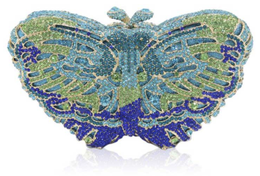 Butterfly Purse (Blue and Green)