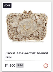 Inspired by Princess Diana - online Auction